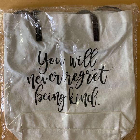 Grace & Lace Handbags - HP ❤️NWT Grace & Lace Inspirational Quote Tote Bag